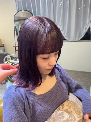 ミディアム Ly a jitto  【リーアジット】所属・maho🦋🫧 Ly a jittoのヘアスタイル