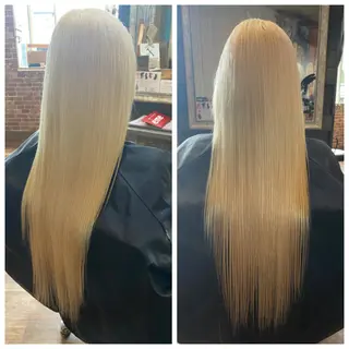 ロング カラー ハイライト/インナー /ブリーチ/レイヤーのヘアスタイル