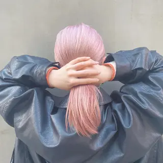 ロング カラー センターパート/ 暖色カラーayuのヘアスタイル