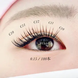 マツエク・マツパ White/マツエク /まつパ/耳つぼのマツエク・マツパデザイン