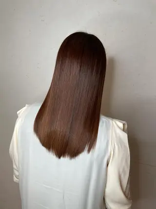 ロング パーマ 小島嵩人 縮毛矯正 髪質改善のヘアスタイル