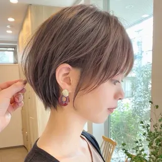 ショート ユズキ/似合わせ カット♡透明感カラーのヘアスタイル