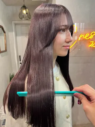 ロング カラー 艶ハイトーン/ 輝保🤍✨のヘアスタイル