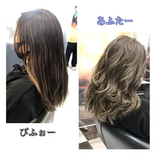 セミロング カラー メンズヘア特化 崎田 成人のヘアスタイル