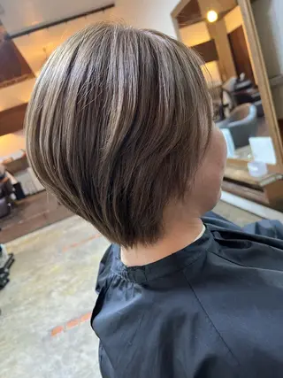 ショート カラー ジョリフィーユ高石所属・joliefille 高石店☘️熊澤丈将のヘアスタイル