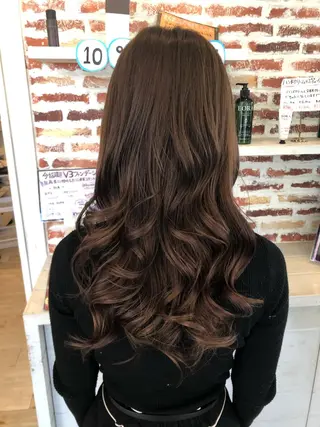 ロング カラー Crén by marie 真嘉比店所属・東恩納 誠のヘアスタイル