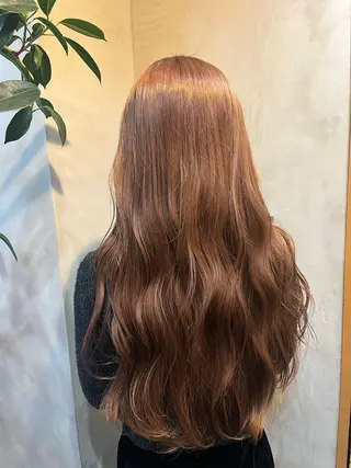 ロング カラー sourceliebe所属・韓国風前髪顔周り akaneのヘアスタイル