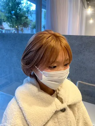 ショート カラー 藤井 美歩/赤髪のヘアスタイル