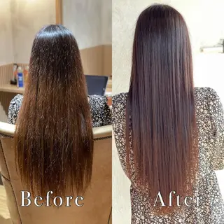 ロング カラー 髪質改善　field チカモリ　ヒカルのヘアスタイル