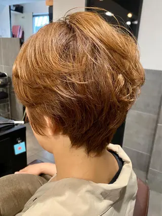 ショート カラー ⭕️メンズパーマ⭕️ 山口　裕太郎のヘアスタイル