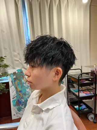 パーマ メンズ FIX hair所属・ボブパーマ/ ウルフパーマ原科🪴のヘアスタイル