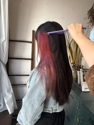 ロング カラー 🍒サクラ🍒 /透明感カラー/艶髪のヘアスタイル