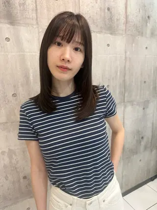 ミディアム ボブ/レイヤー/ 透明感/Hazukiのヘアスタイル