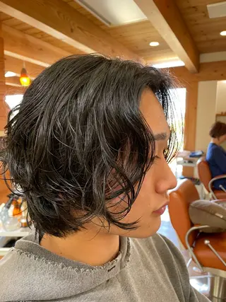 ミディアム メンズ aim of garnet所属・アンドウ ソラのヘアスタイル