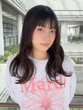 セミロング 園田 渉 ◤SHIKIO◢のヘアスタイル