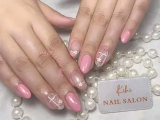 ネイル ユリ🎀長さだし/ パラジェル/持ち込みのネイルデザイン