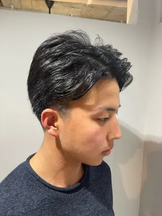 ショート AID_都立大学所属・林 亮太/ メンズ/メンズパーマのヘアスタイル