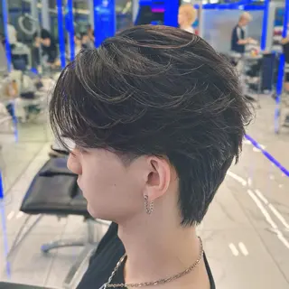 ミディアム カラー パーマ メンズ MEN'S HAIR SENSE 神南 【メンズヘア センス 】所属・♥️モテ髪美容師♠️ REIのヘアスタイル