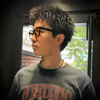 ショート スパイキーショート アメ村【戸兵吏駒】のヘアスタイル