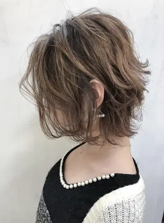 ショート カラー ヘアアレンジ 髪質改善&韓国風特化 型サロン ミシェリーのヘアスタイル