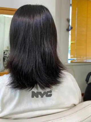 セミロング CRADLE Takeuchiのヘアスタイル