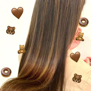 ロング 【髪質改善特化】 艶髪/透明感カラーのヘアスタイル