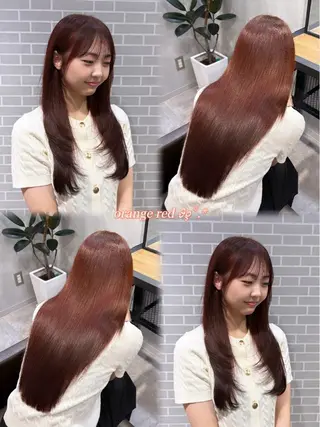 ロング カラー オオムラ メイのヘアスタイル