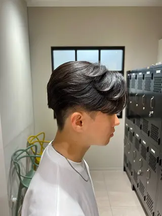 ショート パーマ ダウンパーマ/ 韓流ヘア/下栃棚渚のヘアスタイル