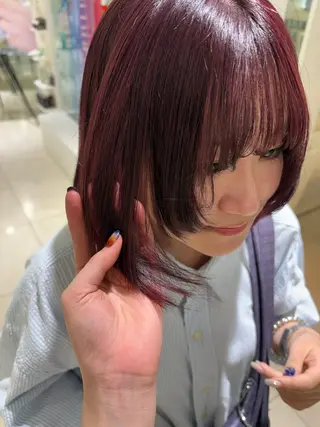 ミディアム 南 宥衣のヘアスタイル