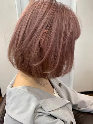 ミディアム カラー 【韓国ヘア×透明感 カラー】笹谷 莉未のヘアスタイル