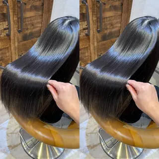 ロング 縮毛矯正/艶カラー 笠原康平のヘアスタイル