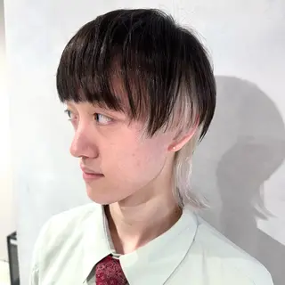 ショート カラー メンズ デザインカラー/パー マ🦖外岡咲希🦖のヘアスタイル