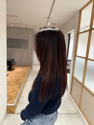 ロング カラー 阿部 美羽のヘアスタイル