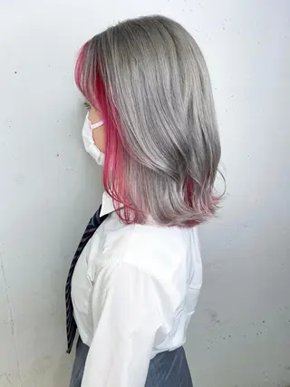 セミロング カラー flammeum 藤枝店所属・RINO 🌙トレンドスタイルのヘアスタイル