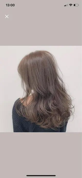 ミディアム カラー 柔らかbeige モトキのヘアスタイル