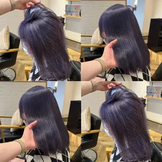 ミディアム カラー 艶カラー/韓国顔周り 🎀mamiのヘアスタイル