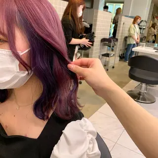ショート カラー ヘアアレンジ neon hair所属・🩵 JURI🩵のヘアスタイル