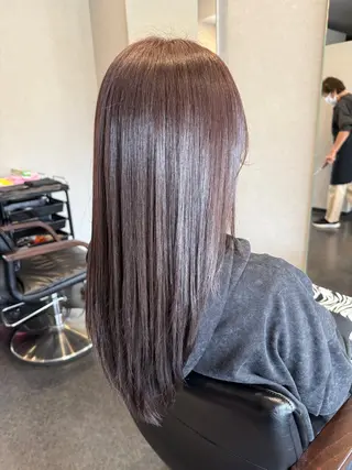 セミロング 髪質改善⚡️カラー 🍀武久 誠🍀のヘアスタイル