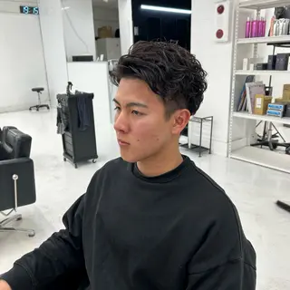ショート パーマ メンズ 【メンズパーマ特化】 🍏網中勇喜のヘアスタイル