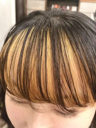 ミディアム カラー Annie 吉田 裕美のヘアスタイル