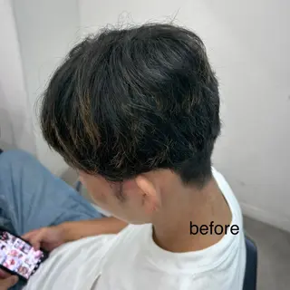 メンズ 艶カラー/レイヤー /メンズ/マツエクのヘアスタイル