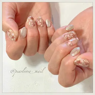 ネイル Beauty salon Ryu・ange所属・PEARL ROSE パールローズのネイルデザイン