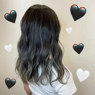 セミロング カラー 韓国ヘア特化 💟 ララア 💟のヘアスタイル