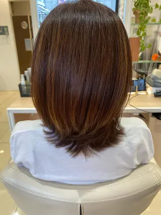 ミディアム 🩵波巻き／ツイスパ HARU💎のヘアスタイル