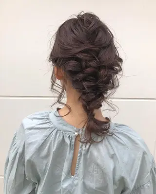 セミロング カラー ヘアアレンジ 榎園 由美のヘアスタイル