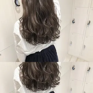 ロング カラー ショート/ボブ/ 白髪ぼかし/しんやのヘアスタイル