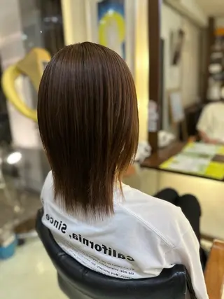 ミディアム hair&makeRIHGA所属・鈴木希優 /ハイトーンカラーのヘアスタイル