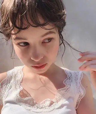 ミディアム ✨色持ちの良い艶 カラー✨蟹江真世のヘアスタイル