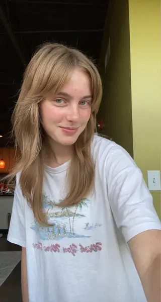 ミディアム カラー 似合わせショート/ パーマ‪/表参道のヘアスタイル