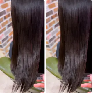 セミロング 飯星慧斗 /ブリーチ、縮毛矯正のヘアスタイル